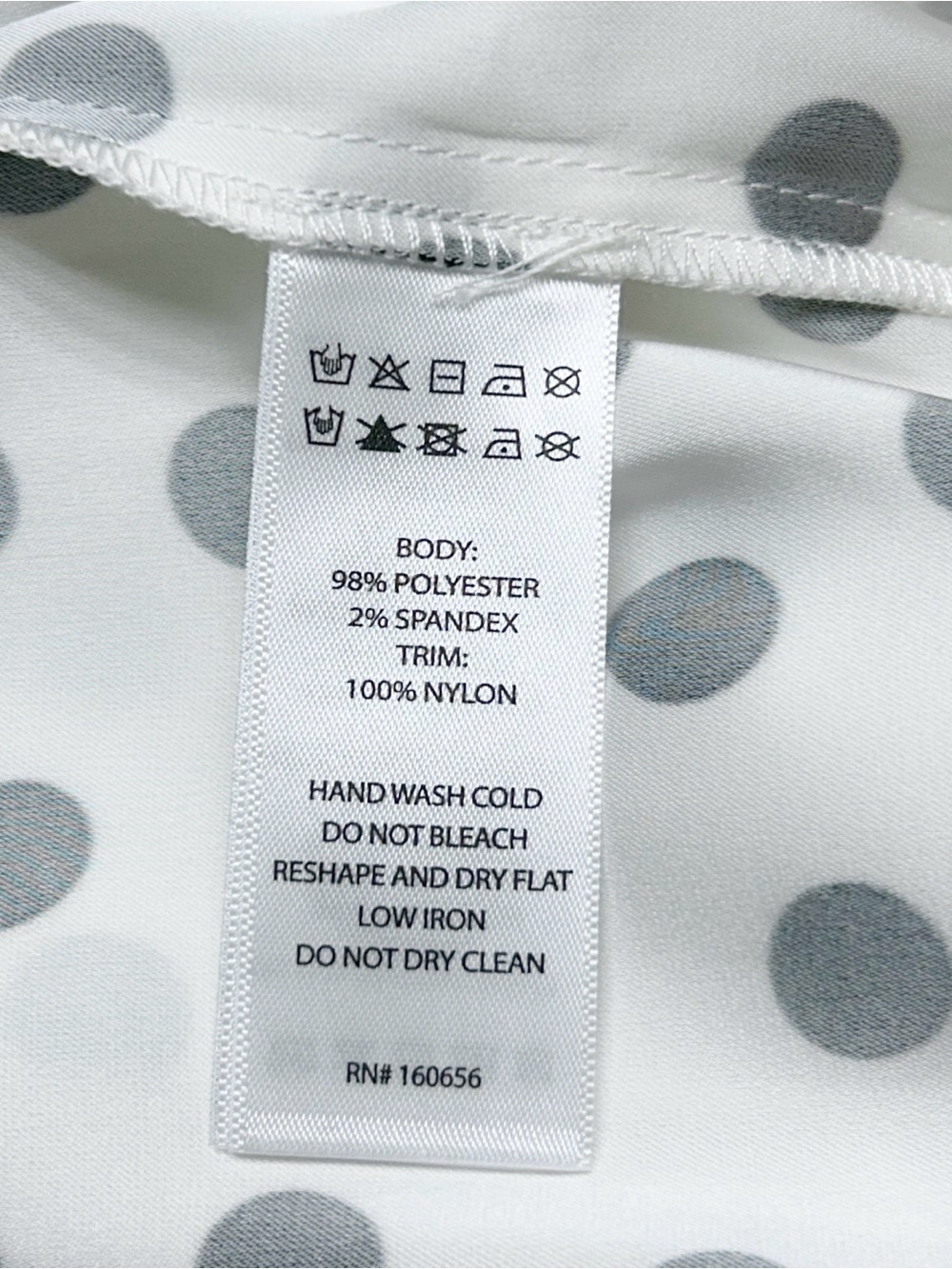 Rachel Zoe White & Black Polka Dot Satin Lace Cami NWT Size Large - Picture 5 of 6